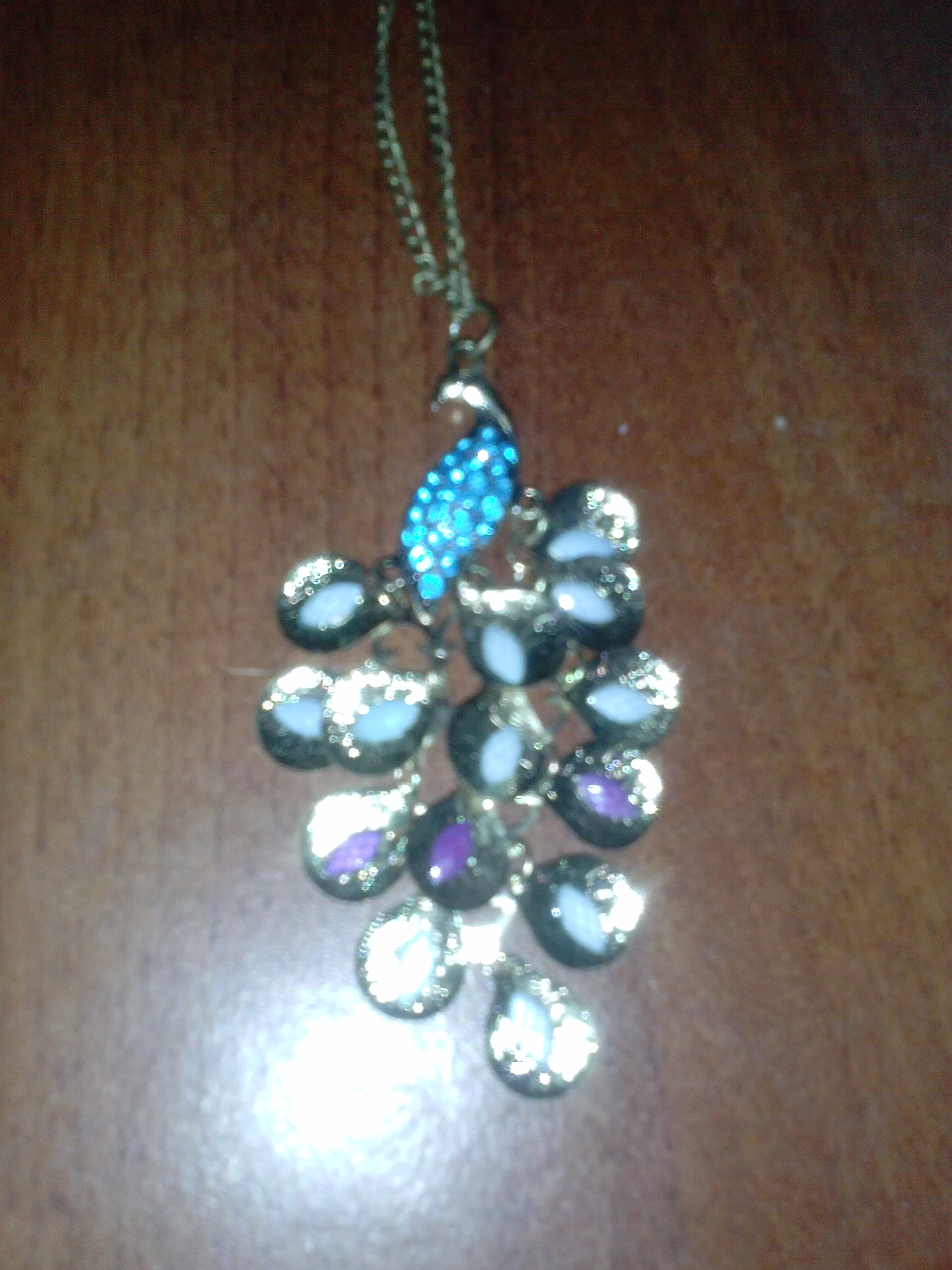 peacock neclace